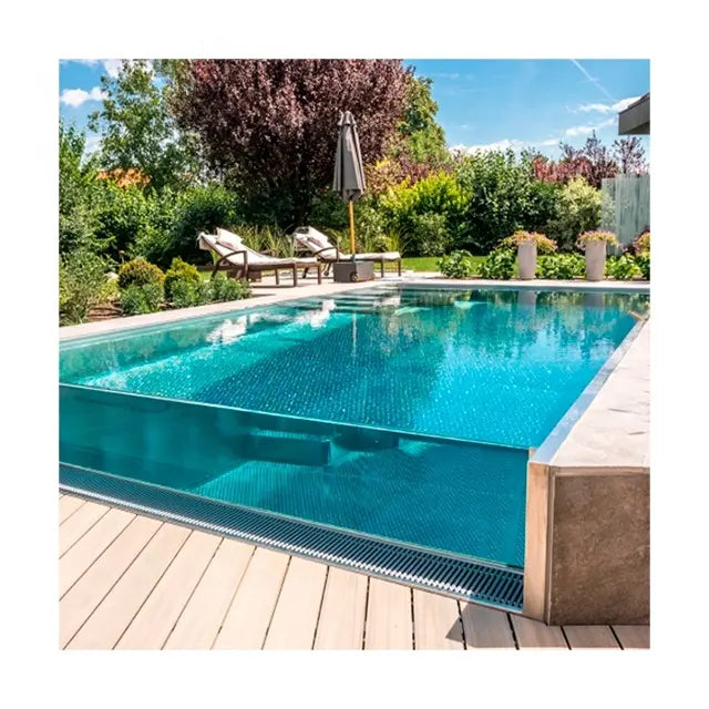 Aupool Casa jardín Diseño Acrílico casa de lujo villa piscina