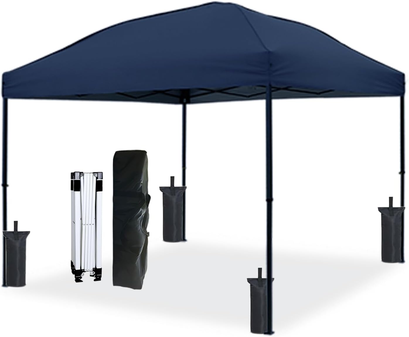 Barraca exterior do dossel com os sacos de areia imediatos para acampar
