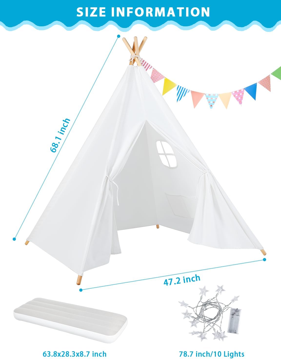Tenda a granel com colchão de ar leve e inflável