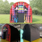 Grande barraca inflável do inkjet preto de 15x15x14ft com fÃ incorporado