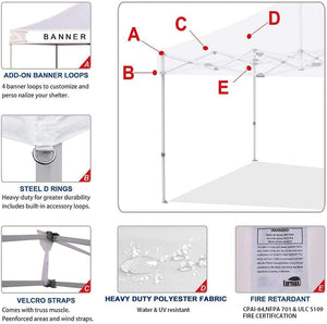 Tent Top Cover, Couverture Instant Canopy