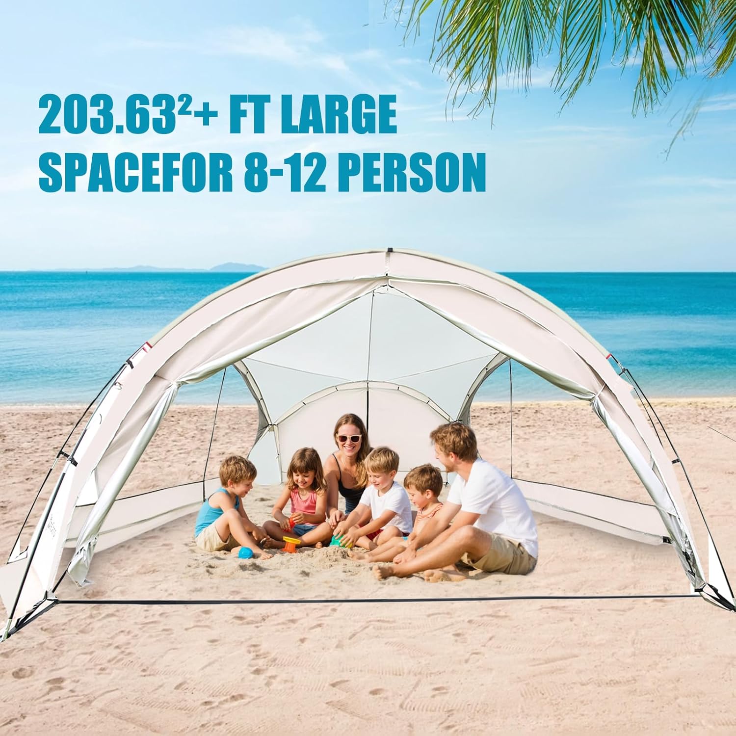Tenda de Praia Grande 14 x 14