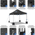 COBIZI estala acima o Miradouro resistente da barraca 10x10 do dossel com 4 paredes laterais