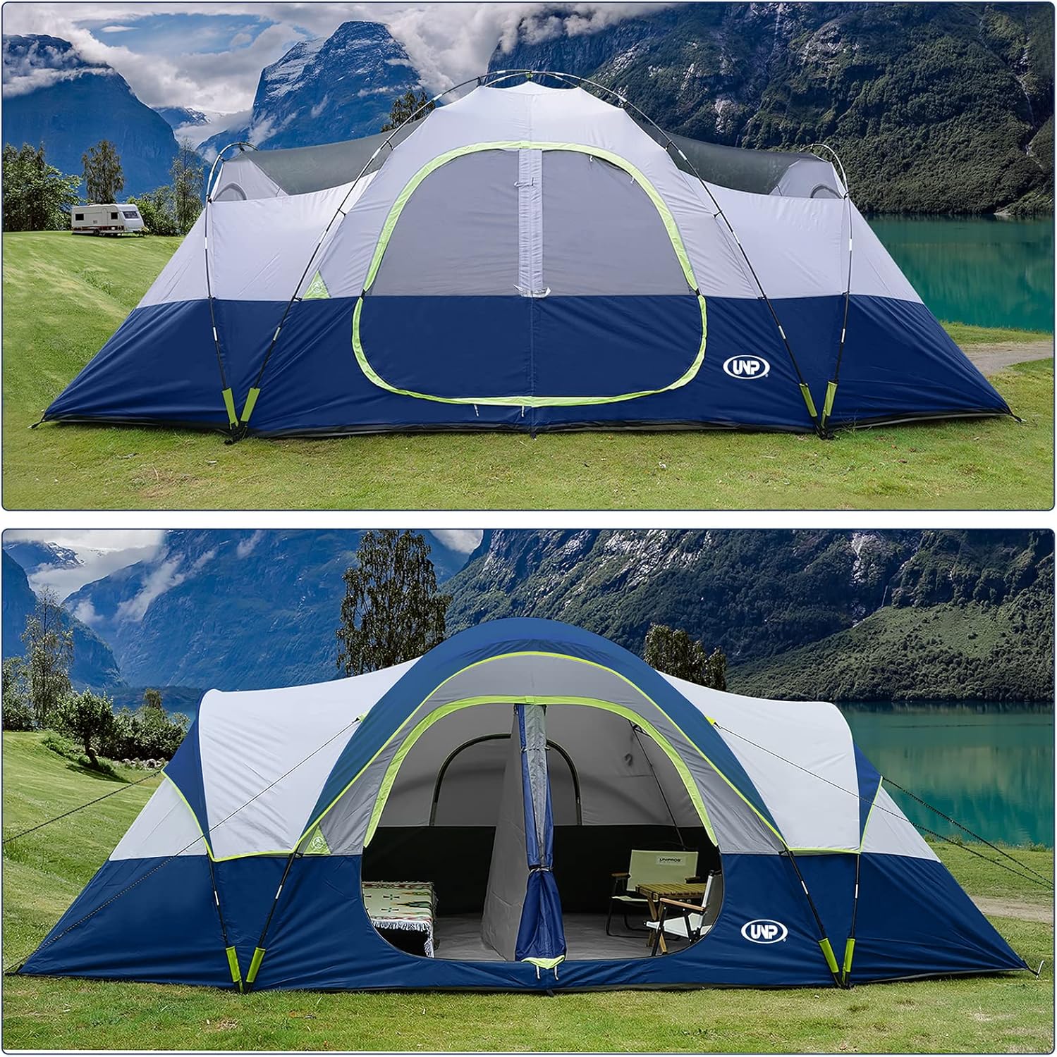 Doble capa, 2 piezas, impermeable, resistente a la intemperie