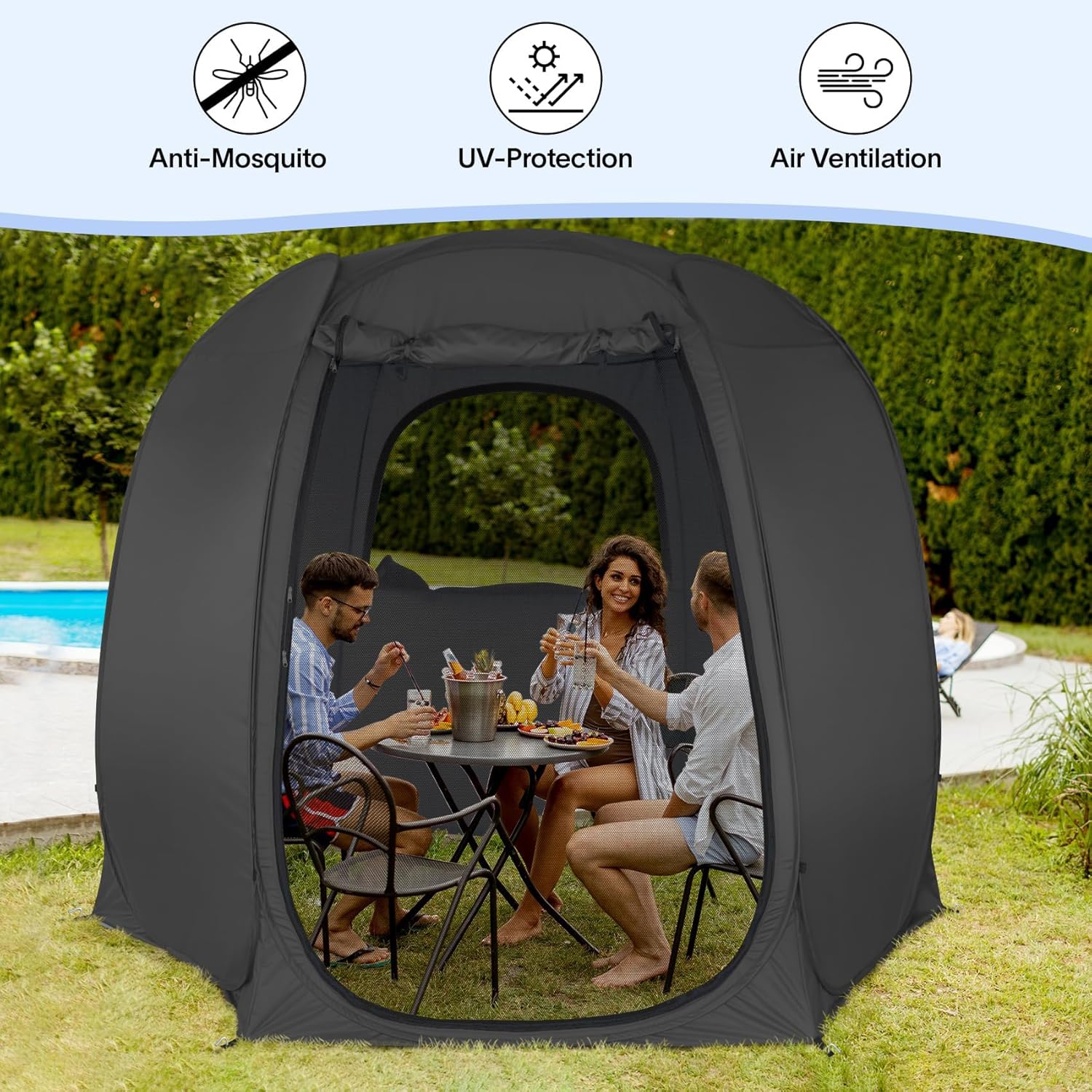 Tenda de Privacidade (2-10 pessoas, 8'x8 '10'x10 ' 12'X12')