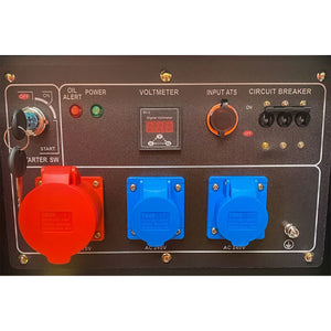 Autonomía eléctrica trifásica del enchufe del ATS del comienzo del sistema de generador Diesel 12.5 KVA más que 24h 50L