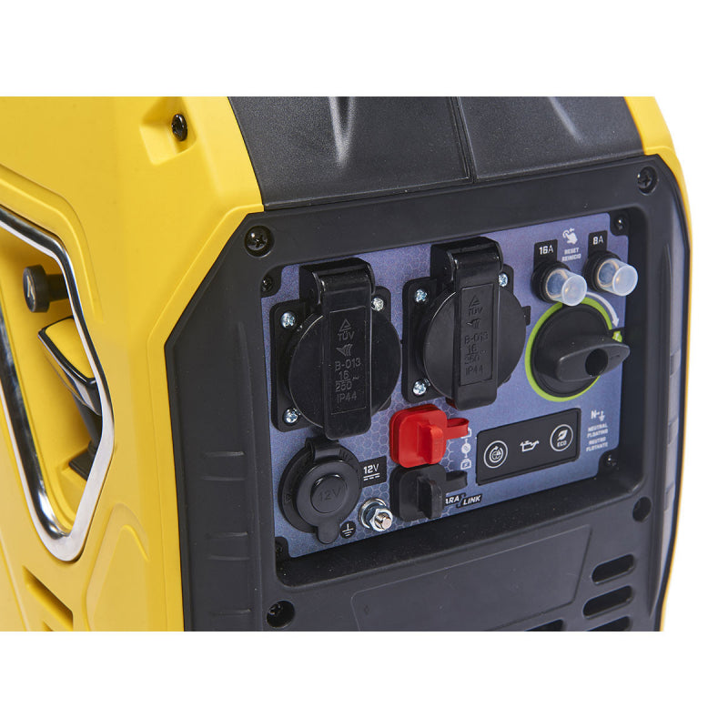 Silêncio Conjunto Gerador 2200W Autonomia + 10 horas Portátil Inversor Acampamento Construção do Site Garagem do CAMPEÃO